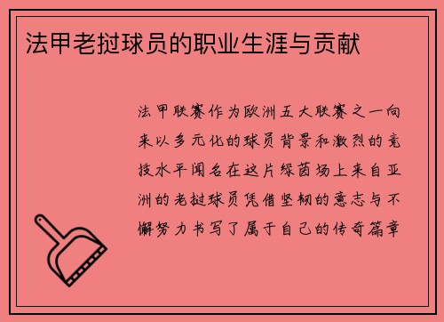 法甲老挝球员的职业生涯与贡献